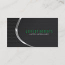 Search for black car business cards Metallic
