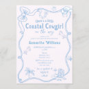 Search for blue cowboy boots baby shower invitations First rodeo