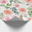 Search for watercolour roses wrapping paper Pink