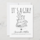 Search for its a girl invitations Whimsical