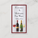 Search for white wine business cards Alcohol