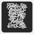 Search for nothing is impossible stickers Motivation