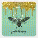 Search for gold bee stickers Vintage