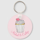 Search for cupcake rounded key rings Pink
