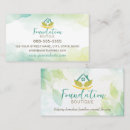 Search for foundation business cards Green