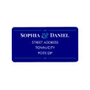 Search for simple return address labels weddings Blue