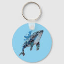 Search for humpback whale key rings Blue