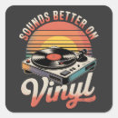Search for music album stickers Vinyl records