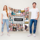 Search for black and white photo blankets For her