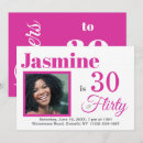 Search for trendy 30th birthday invitations Cheers to 30 years