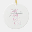 Search for golf christmas tree decorations Pink