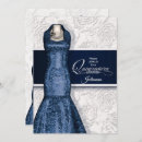 Search for navy quince invitations 15th