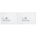 Search for mr and mrs pillowcases Typography