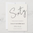 Search for sixty birthday invitations Minimalist
