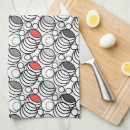 Search for geometry tea towels Red