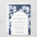 Search for navy blue floral wedding invitations Flowers