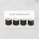 Search for sushi business cards Modern