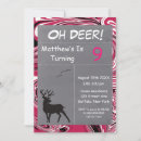Search for pink camo invitations Deer