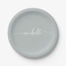 Search for monogram paper plates Birthday