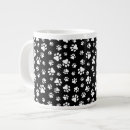 Search for black paw print mugs Black and white