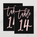 Search for rose gold table cards Party