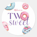 Search for two in the pink stickers Doughnut