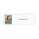 Search for new jersey return address labels Vintage