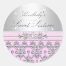 Search for diamond damask stickers Pink