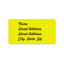 Search for yellow return address labels Bright