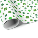 Search for four leaf clover wrapping paper Patricks