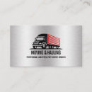 Search for trucking business cards Moving company