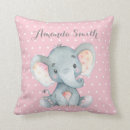Search for pink elephant cushions Baby girl