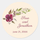 Search for watercolor floral wedding stickers Elegant script