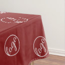 Search for burgundy tablecloths Pattern