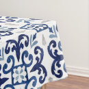 Search for blue white floral pattern tablecloths Moroccan