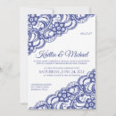 Search for lace wedding invitations Blue