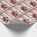 Search for western christmas wrapping paper Santa
