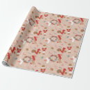 Search for squirrel christmas wrapping paper Pattern