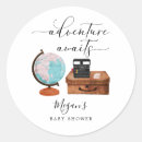 Search for adventure awaits baby shower Rustic