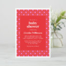 Search for pink and red baby shower invitations Pattern