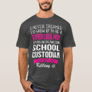 Search for funny custodian tshirts Birthday