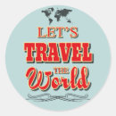 Search for vintage world map stickers Adventure
