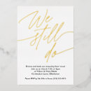 Search for vow renewal anniversary invitations Gold