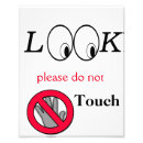 Search for do not touch signs Hand