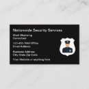 Search for security guard business cards Police