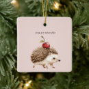 Search for cute hedgehog christmas tree decorations Adorable