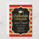 Search for red and gold graduation invitations Grad party