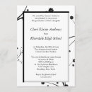 Search for traditional graduation invitations Black