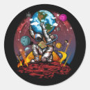 Search for man on the moon stickers Astronaut
