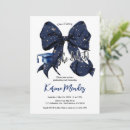 Search for blue glitter graduation invitations Modern